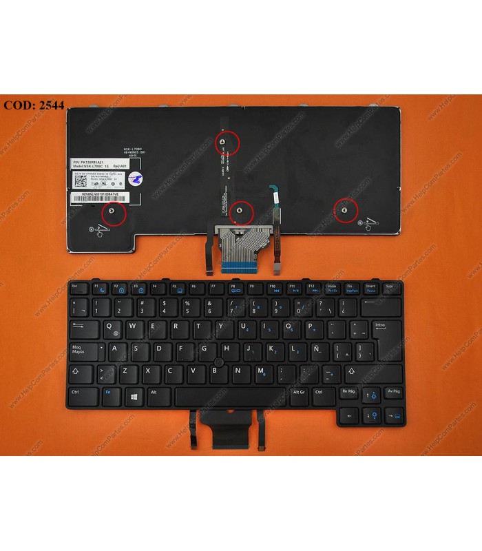 TECLADO DELL LATITUDE 6430U 6430 6430S 6330 6220 6230 7420 7440 5420 5320 SERIES MARCO BACKLIT+POINT 0TMNR9 BK LA ORIG.