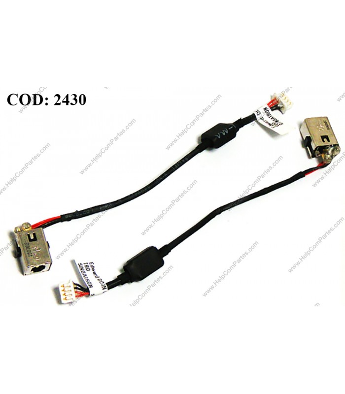 DC JACK POWER HP MINI 110-3000 110-3500 210-2000 210-2100 / COMPAQ MINI CQ10-600 CQ10-800 SERIES +CABLE 622329-001 ORIG.