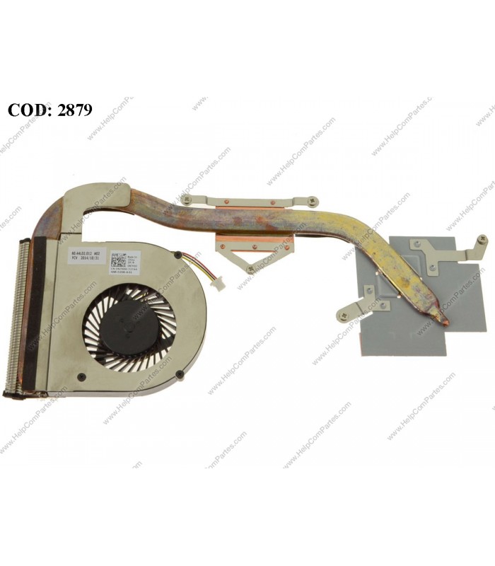 DISIPADOR DELL INSP. 14 3437 5437 3421 5421 SERIES + FAN NVIDIA GRAPHICS 0N7H00 ORIG.