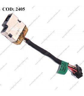 DC JACK POWER HP PAV 11-N 11T-N 11-P 17-F 17-P 17Z-P 17T-F 17Z-F ENVY 17-K M7-K 17T-K SERIES +CABLE 4.5MM 90W 763699-001 OEM.