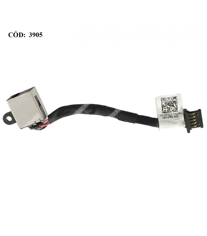 DC JACK POWER DELL CHROMEBOOK 11 3120 11-3120 SERIES +CABLE 09F21D 9F21D ORIG.