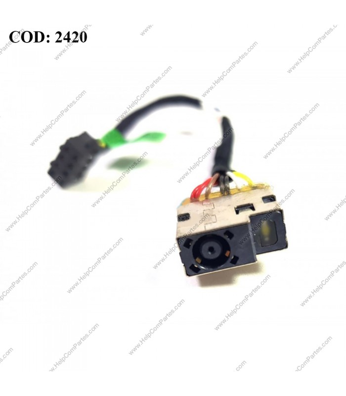 DC JACK POWER HP PAV 240 245 250 255 G2 / 15-D000 15-D100 / Compaq 14-A000 14-A100 SERIES +CABLE 747116-001 OEM.