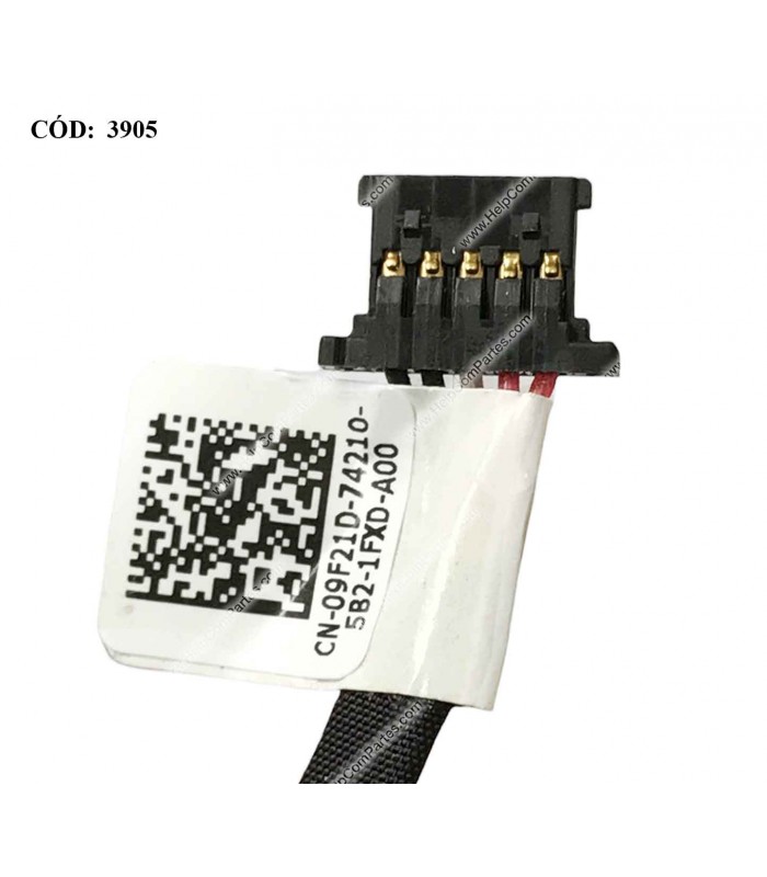 DC JACK POWER DELL CHROMEBOOK 11 3120 11-3120 SERIES +CABLE 09F21D 9F21D ORIG.