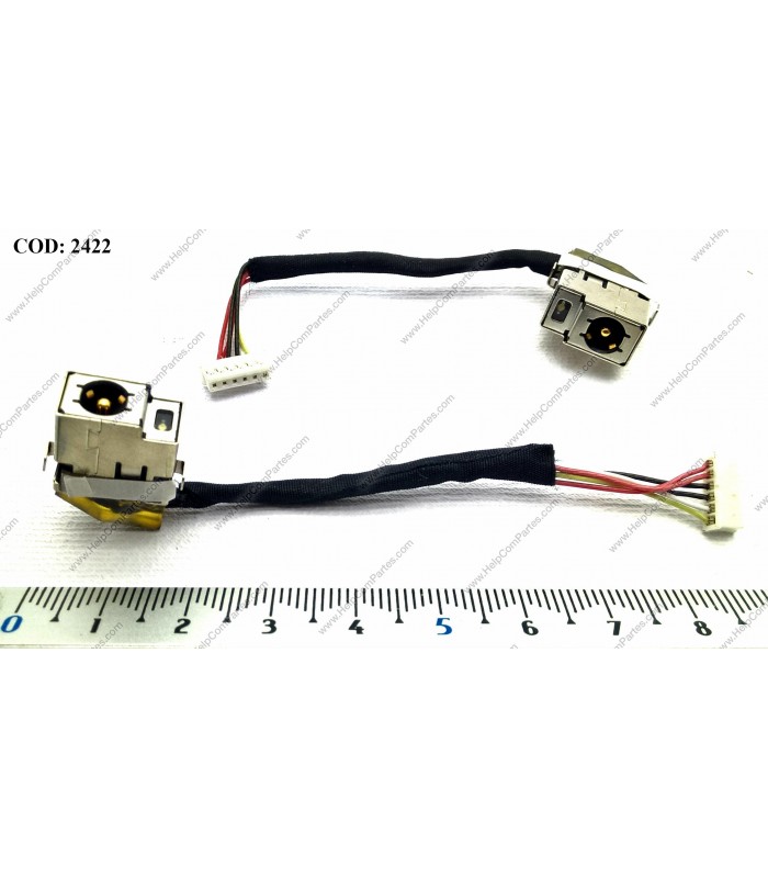 DC JACK POWER HP PAV DM3-1000 DM3-1100 DM3T-1000 DM3T-2000 DM3Z-1000 DM3Z-2000 SERIES +CABLE 580843-001 ORIG.