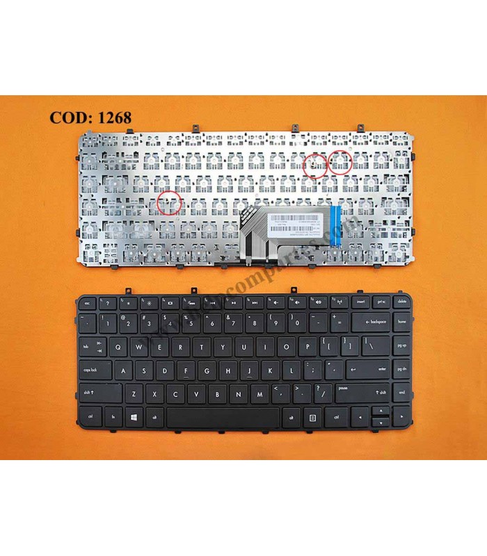 TECLADO HP ENVY 4-1000 4-1100 4-1200 6-1000 6-1100 4T-1000 6T-1000 SERIES BACKLIT 698679-001 WIN8 BK US