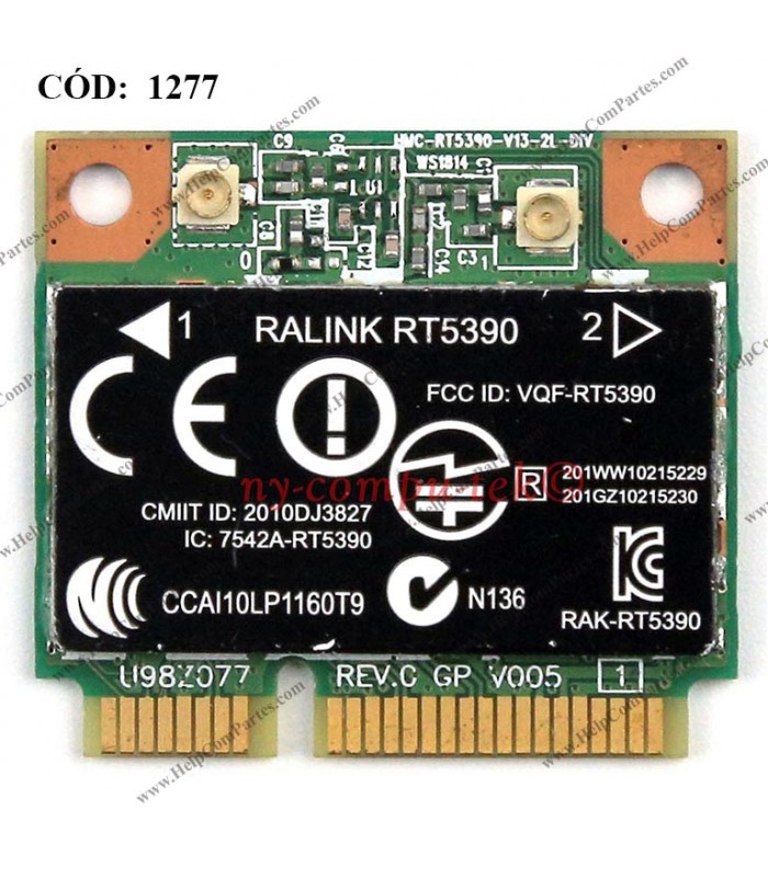 WI-FI PCI-E RALINK RT5390/HP 4530s DM4 G4 G6 G7 G7T 245 250 255  630 635 CQ45 CQ10 MINI 110 210 /B691415-001 SER.