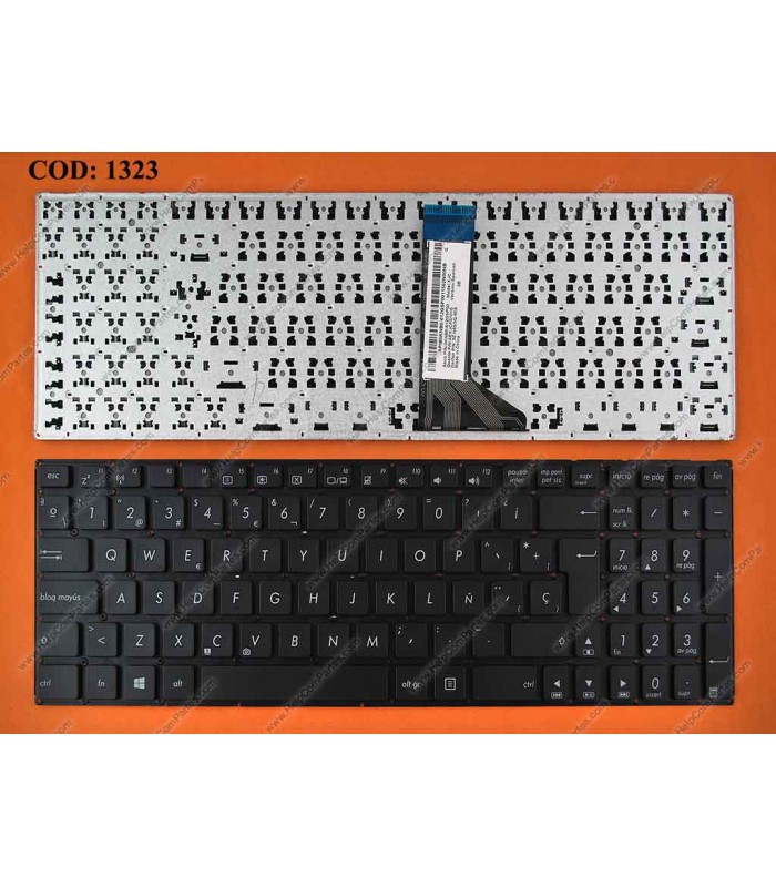 TECLADO ASUS X551 X551C X551CA X551M X551MA X551MAV F551 P551 P551CA SERIES V.1 FLEX-10cm BK SP OEM.
