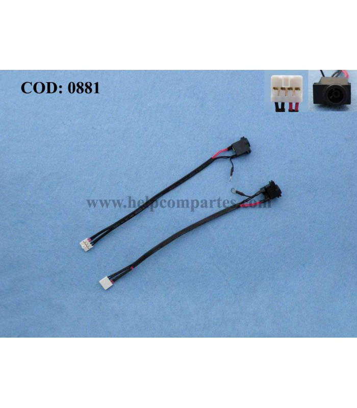 DC JACK POWER SAMSUNG N128 NP-N128 NP-X120 X120 N140 NP-200B NP200B SERIES +CABLE PJ323 ORIG.