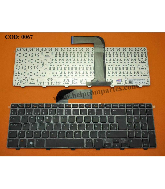 TECLADO DELL INSPIRON 15R N5110 N5010 5110 M5110 M5010 SERIES 079MJP BK SP ORIG.
