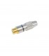 PLUG RCA METAL PLATEADO HEMBRA