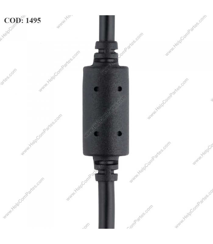 DC CORDS HP 19V / 19.5V / 18.5V / 7.4*5.0mm / PIN CENTRAL NEGRO