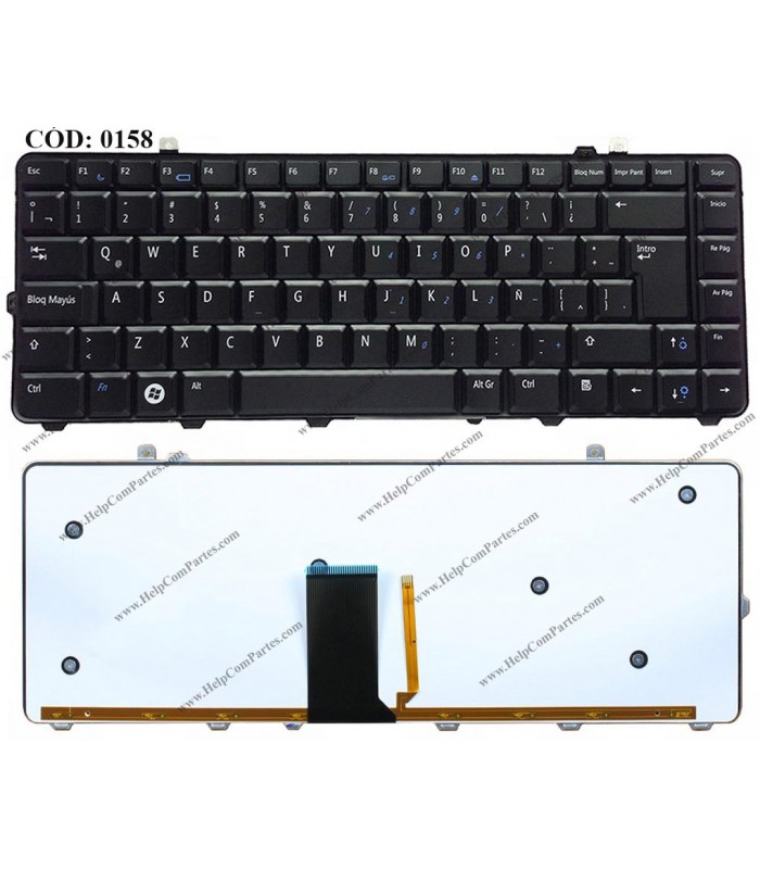TECLADO DELL STUDIO 15 1535 1555 1557 1735 1435 1540 1545 SERIES SIN MARCO +BACKLIT 0D796C BK LA ORIG.