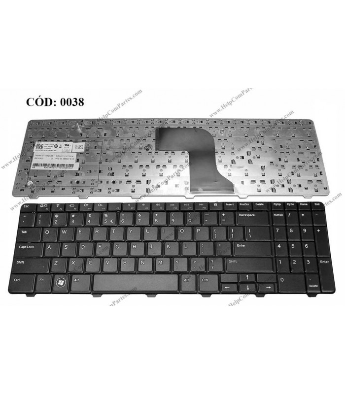 TECLADO DELL INSPIRON 15R 5010 N5010 M5010 SERIES 0403J3 BK SP ORIG.
