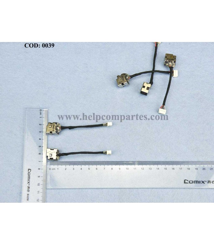 DC JACK POWER HP PAV G4-1000 G4-1100 G4-1200 G4-1300 G4T-1000 G4T-1100 G4T-1200 SERIES +CABLE 639443-001 ORIG.