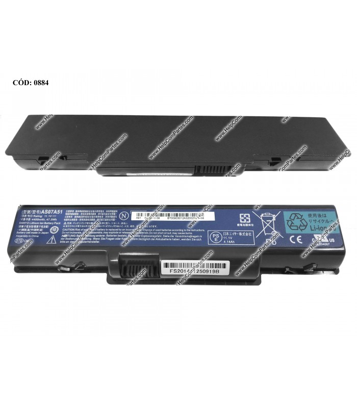 BATERIA ACER 11.1V---47.5WH 6C AS07A51/ASPIRE 2930 4230 4310 4710 5236 5735Z 5738G SERIES OEM