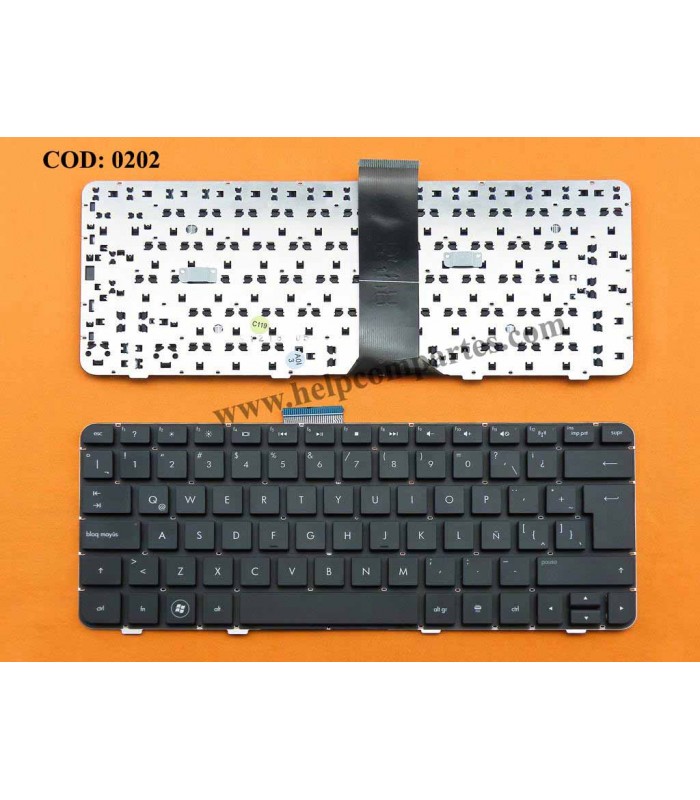 TECLADO HP PAV DV3 DV3-4000 DV3-4100 DV3-4200 DV3-4300 TM2-2000 TM2T-1000 CQ32 SERIES SIN MARCO 584161-001 BK LA ORIG