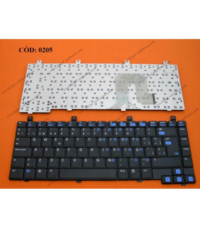 TECLADO HP PAV DV4000 4100 4200 COMPAQ V4000 V4020 V4100 V4200 V4400 V4300 SERIES SIN MARCO 383495-071 BK SP ORIG.