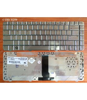 TECLADO HP PAV DV3000 DV3500 DV3700 SERIES SIN MARCO 492991-001 SILVER US ORIG.