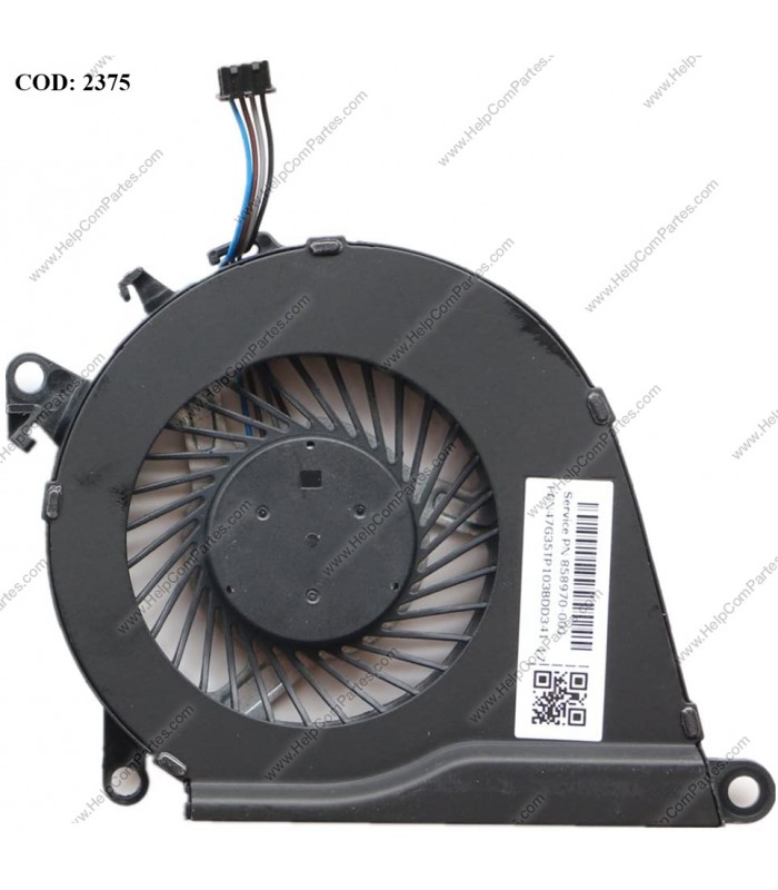 VENTI. HP 14-AM 15-AY OMEN 15-AX 15T-AX PAVILIOM 15-BC 15T-BC SERIES 858970-001 4PIN ORIG