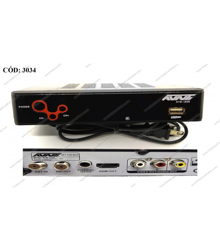 SINTONIZADOR TV AVANTI HDMI/RCA/USB ISDB-T