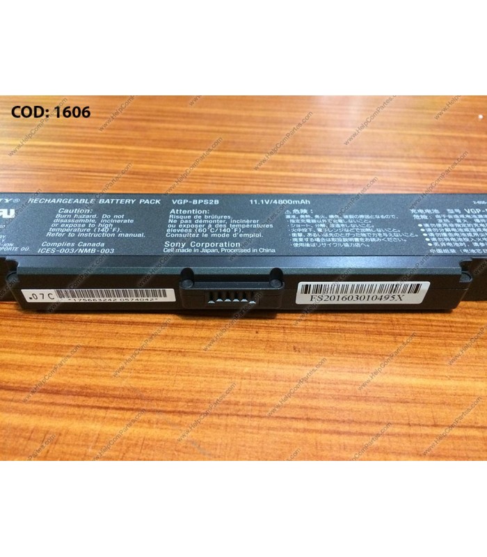 BATERIA SONY 11.1V---4800mAh 6C/VAIO VGN-AR VGN-C VGN-FS VGN-FE VGN-S SERIES VGP-BPS2B OEM