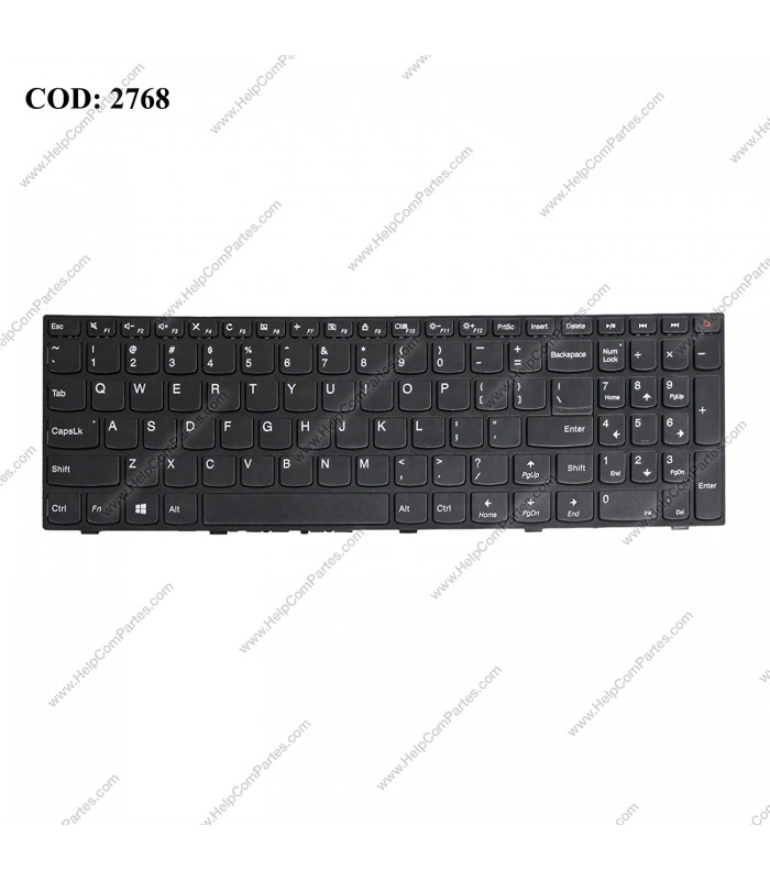 TECLADO LENOVO IDEAPAD 110-15ISK 110-17ACL 110-17IKB 110-17ISK V110-17ISK V110-17IKB  SERIES 5N20L25958 BK US ORIG.