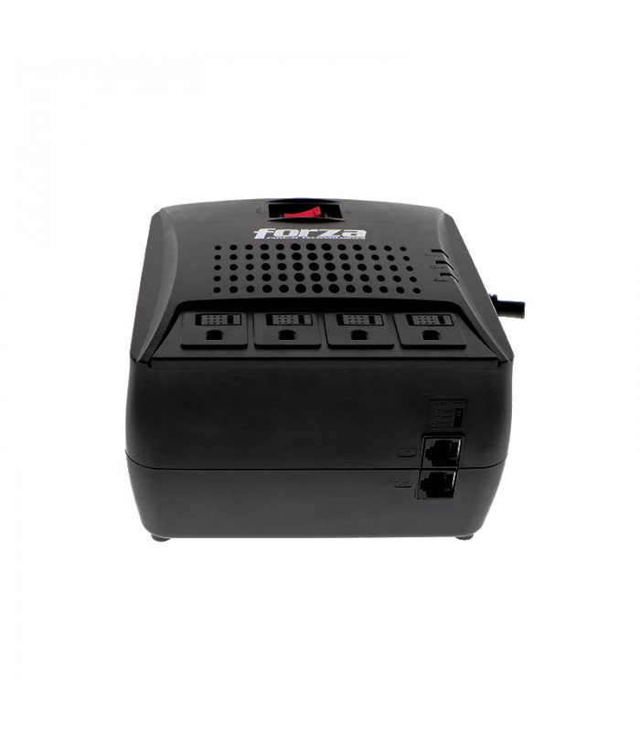 REGULADOR FORZA FVR-3001 3000VA/1500W, BLACK 110V 50/60Hz 13.04A 4TOMAS/RJ-45/RJ-11