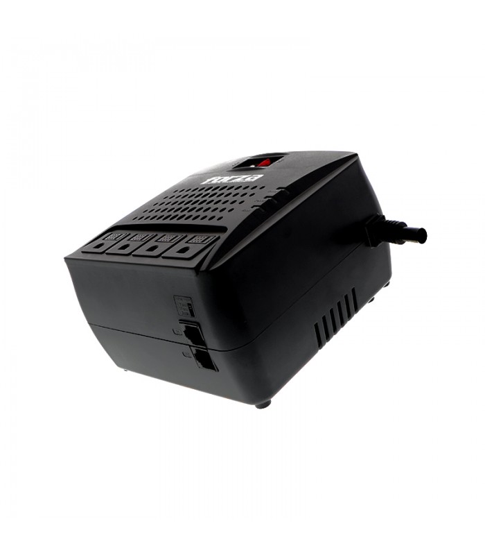 REGULADOR FORZA FVR-3001 3000VA/1500W, BLACK 110V 50/60Hz 13.04A 4TOMAS/RJ-45/RJ-11