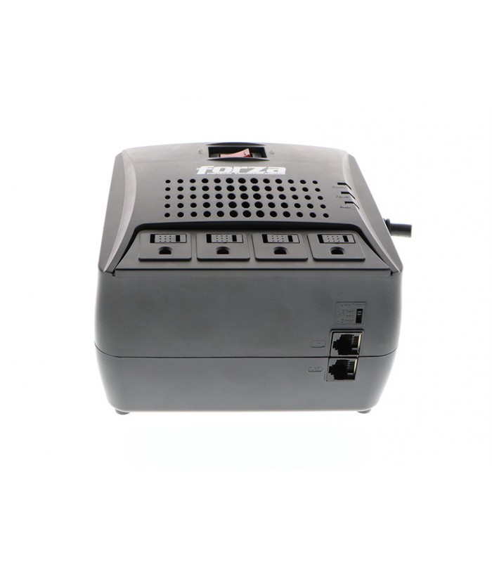 REGULADOR FORZA FVR-3001 3000VA/1500W, BLACK 110V 50/60Hz 13.04A 4TOMAS/RJ-45/RJ-11
