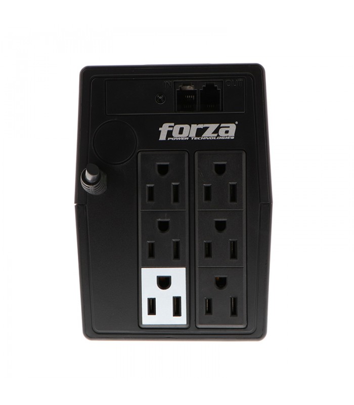 UPS FORZA NT-1011 1000VA/500W/120V 50/60Hz 7.7A /RJ45-RJ11/6xSlds / 5-15R/6 TOMAS/INTERACTIVA/ 32MIN. BK
