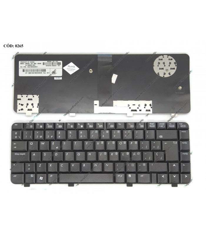 TECLADO HP COMPAQ 540 550 6520 6520S 6720 6720S CQ50 G50 SERIES 456624-071 BK SP OEM