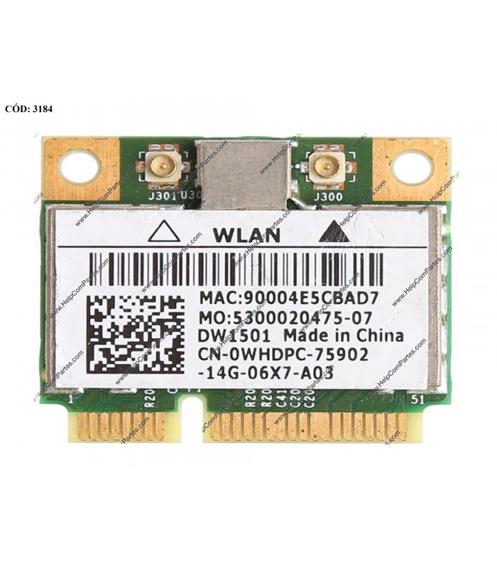WI-FI PCI-E DELL DW1501 0WHDPC 802.11 a/b/g/n, 2.4GHz, N4030/N7010/4010 ORIG.