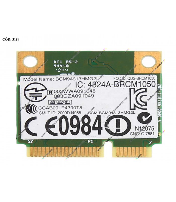 WI-FI PCI-E DELL DW1501 0WHDPC 802.11 a/b/g/n, 2.4GHz, N4030/N7010/4010 ORIG.
