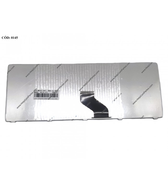 TECLADO ACER E1-421 E1-421G E1-431 E1-471 4339 4349 4736 4739 4749 SERIES SIN MARCO AEZQZP01110 BK SP ORIG