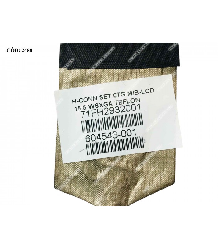FLEX LCD HP 8440P 8440W 8540P 8540W 8540 SERIES 40PIN DC02000RX10 595741-001 ORIG.