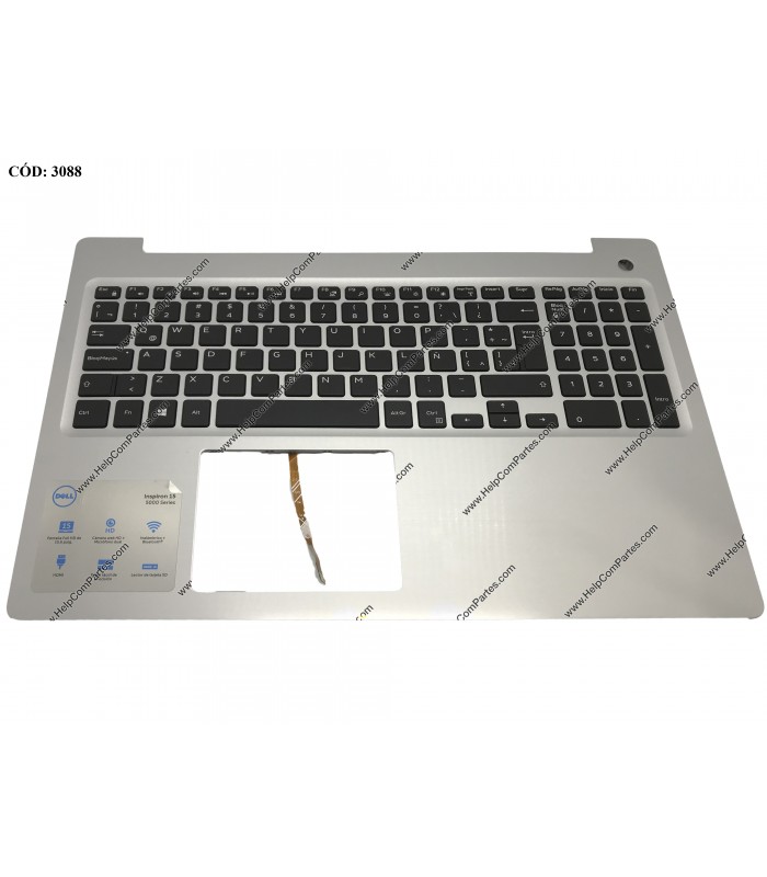 DELL ASSY W/KB W/PLMRST INSPIRON 15 (5570 / 5575) SERIES 0MR2KH KB BL LA SILVER ORIG.