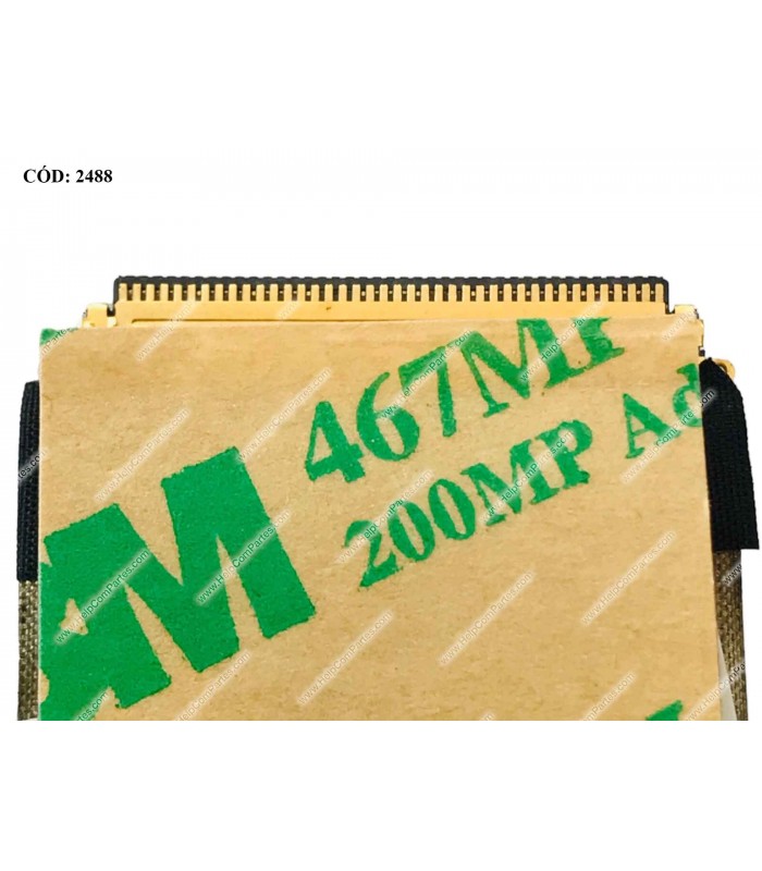 FLEX LCD HP 8440P 8440W 8540P 8540W 8540 SERIES 40PIN DC02000RX10 595741-001 ORIG.