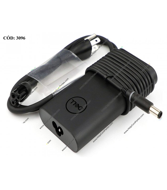 CARGADOR DELL 19.5V---4.62A 90W PIN 7.4*5.0 100-240V~ US 50-60Hz 3PRONG 05GT3K HH44H / 332-1833 ORIG.