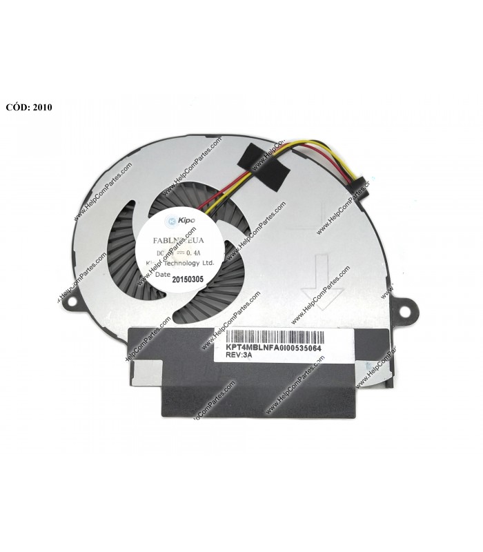 VENTI. TOSHIBA SATELLITE S55T-B S55T-B5273NR S55T-B5233 S55T-B5234 SERIES A000295290 FABLN01EUA (IZQUIERDO) 3PIN ORIG.