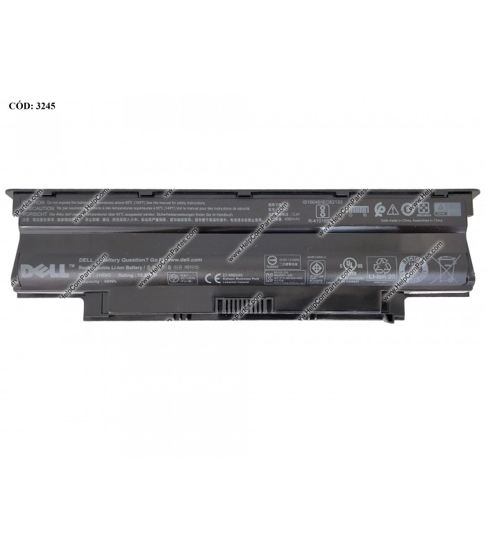 BATERIA DELL 10.8V---48Wh 6C J1KND/INSPIRON 13R 14R 15R 17R M5010 N4010 N4050 N5010 N4110 N7110 SERIES 4YRJH ORIG.