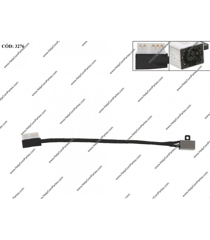 DC JACK POWER DELL INSPIRON 3480 3501 3585 / 14 3482 / 15 3501 / Latidude 3490 E3490 SERIES + CABLE 228R6 0228R6 OEM.