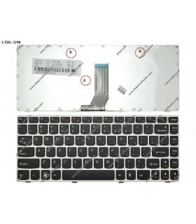 TECLADO LENOVO G480 G485 Z480 Z380 Z485 G410 G490 G400 G405 WIN7 MARCO BLANCO BK US OEM.
