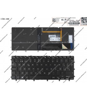 TECLADO DELL INSP. 13 7000 7347 7348 7353 7359 13 5368 5378 5578 7368 7378 XPS 9343 9350 9360 SERIES 07DT14 7DT14 BK SP OEM