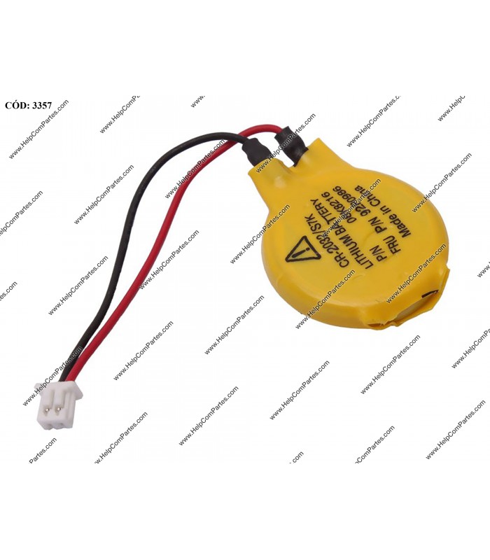 RTC BATTERY LENOVO THINKPAD CR2032 3V T30 T40 T60 T61 T61P W500 /  HP G6, G7, G4 2PIN 02K6572 ORIG.