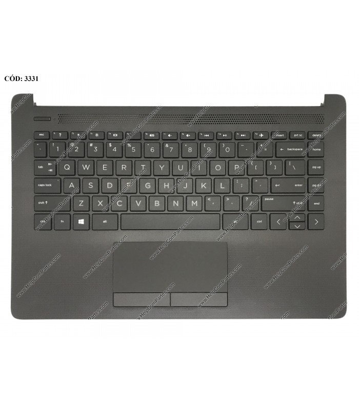 HP ASSY W/KB W/PLMRST W/TP 14-CM 14T-CM 14Z-CM 14-CK 14-DG 14Q-CS 14Q-CY 240 245 246 G7 SERIES L23239-001 US BK ORIG.