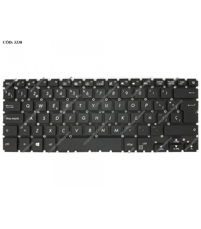 TECLADO ASUS X411UA X411UQ X411UN X411UF  SERIES SIN MARCO SP BK OEM
