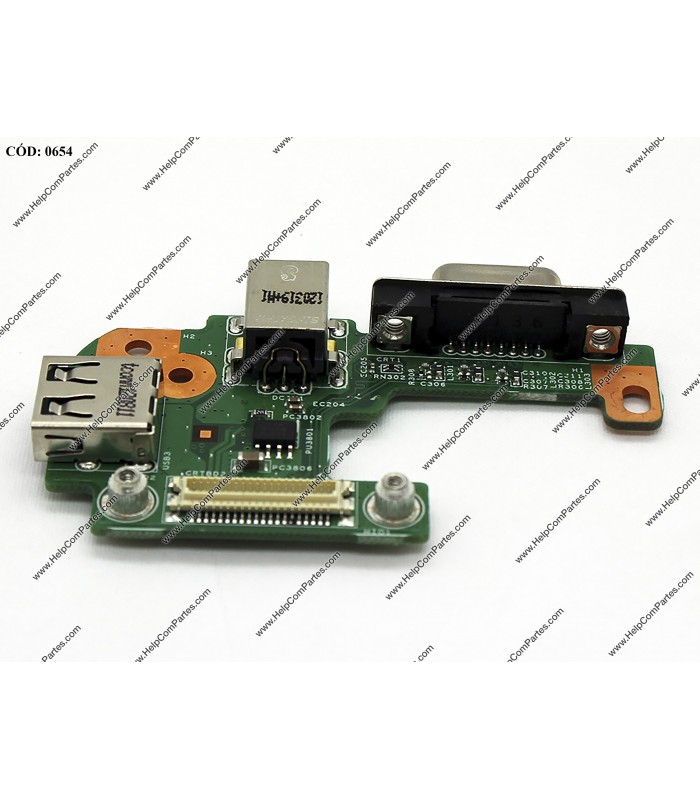 DC JACK POWER DELL INSPIRON 15R M5110 M511R N5110 P17F VOSTRO 3550 3555 P16F SERIES VGA-USB PFYC8 0PFYC8 ORG.