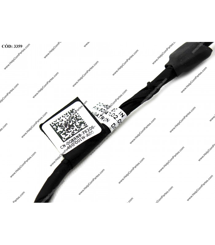 DC JACK POWER DELL 15 7000 7537 SERIES +CABLE 0G8RN8 G8RN8 ORIG.