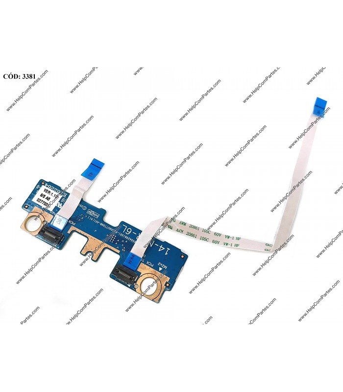 TOUCHPAD CLICK BD W/CABLE HP 14-CF 14-DK 14S-CF 14S-DF / 340 348 G5 G7 / 240 245 246 G8 / SERIES L24486-001 ORIG.