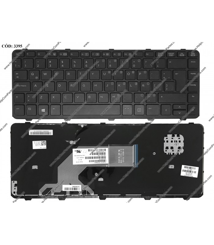TECLADO HP PROBOOK 440 G0 440 G1 445 G1 440 G2 445 G2 430 G2 640 G1 645 G1 767470-161 SERIES MARCO BK LA ORIG.